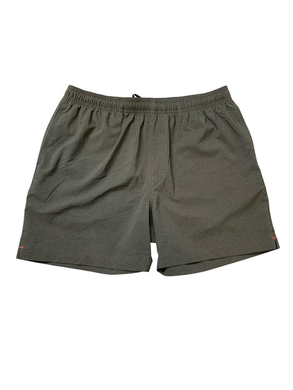 Chubbies Shorts Mens M Medium Charcoal Grey Mid Rise‎ Elastic Waist Stretch Swim